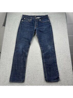 A.P.C. Petit Standard Selvedge Jeans Men’s Size 31 Button Fly Blue